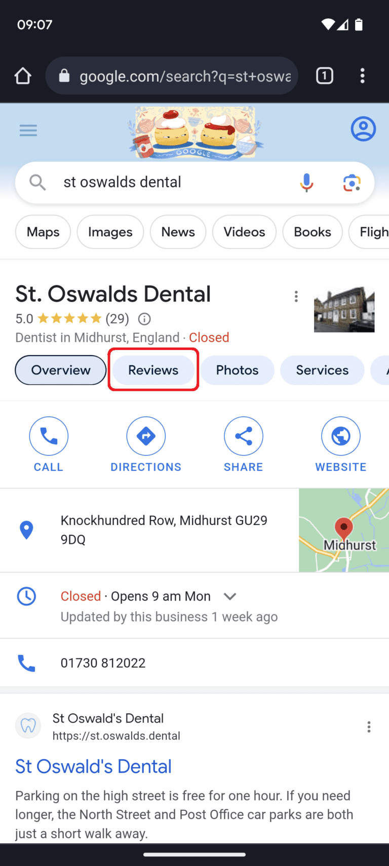 Reviews St Oswalds Dental Midhurst